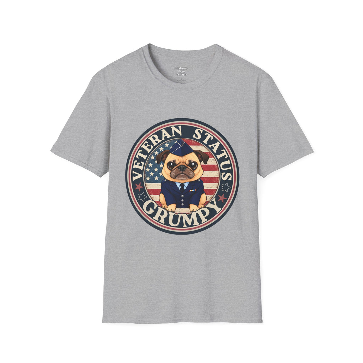 Air Force Veteran Status Grumpy Pug T-Shirt – Funny U.S. Air Force Veteran Shirt