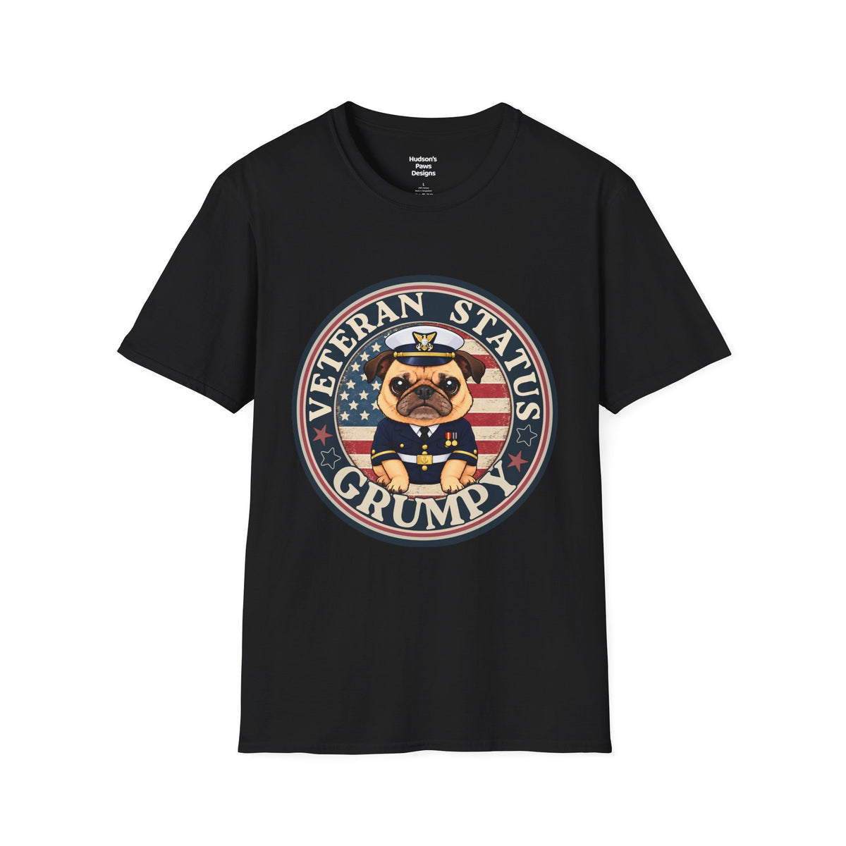 Coast Guard Veteran Status Grumpy Pug T-Shirt – Funny U.S. Coast Guard Veteran Shirt