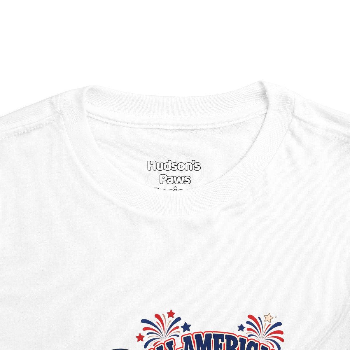 All-American Pug Toddler Tee — Patriotic Kids Americana Shirt