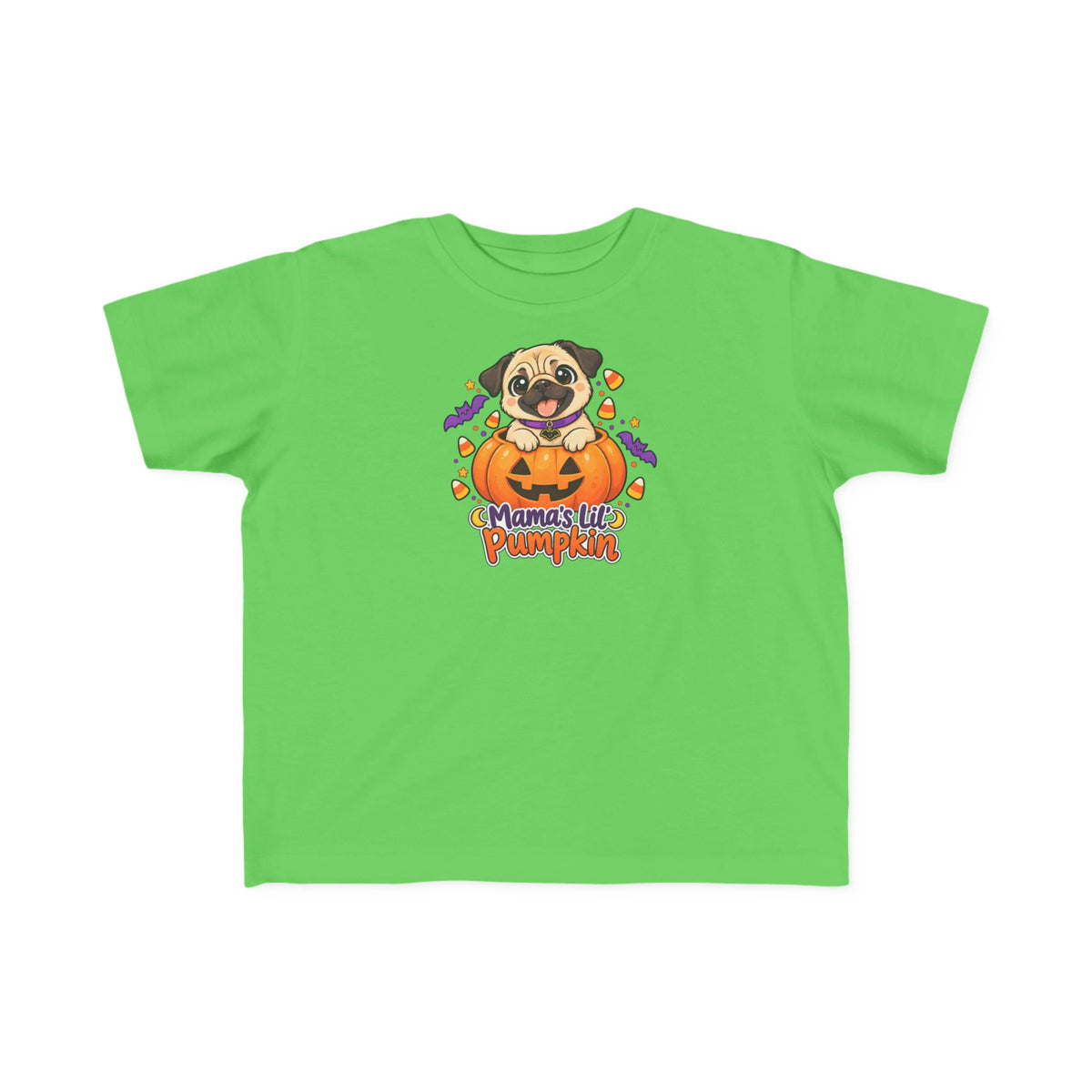 Toddler Halloween Tee  | Mama's Lil' Pumpkin | Cute Pug Halloween Shirt