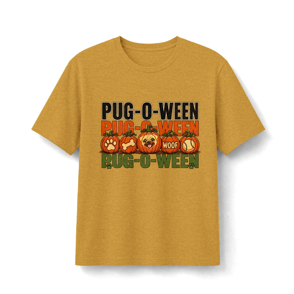 PUG-O-WEEN Halloween Pug T-Shirt | Cute Fall Dog Tee