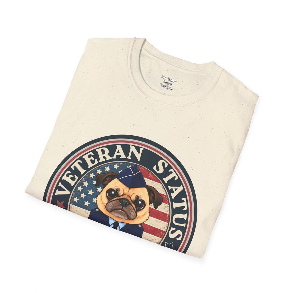 Air Force Veteran Status Grumpy Pug T-Shirt – Funny U.S. Air Force Veteran Shirt