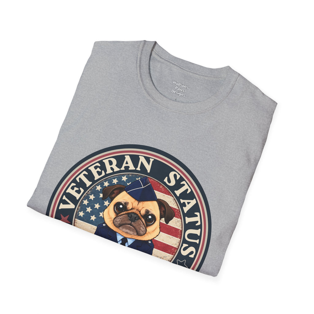 Air Force Veteran Status Grumpy Pug T-Shirt – Funny U.S. Air Force Veteran Shirt