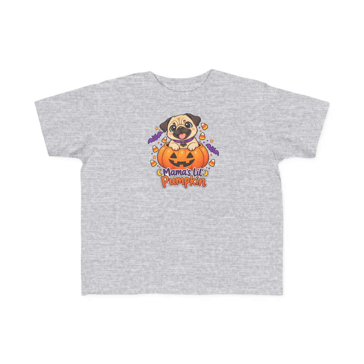 Toddler Halloween Tee  | Mama's Lil' Pumpkin | Cute Pug Halloween Shirt
