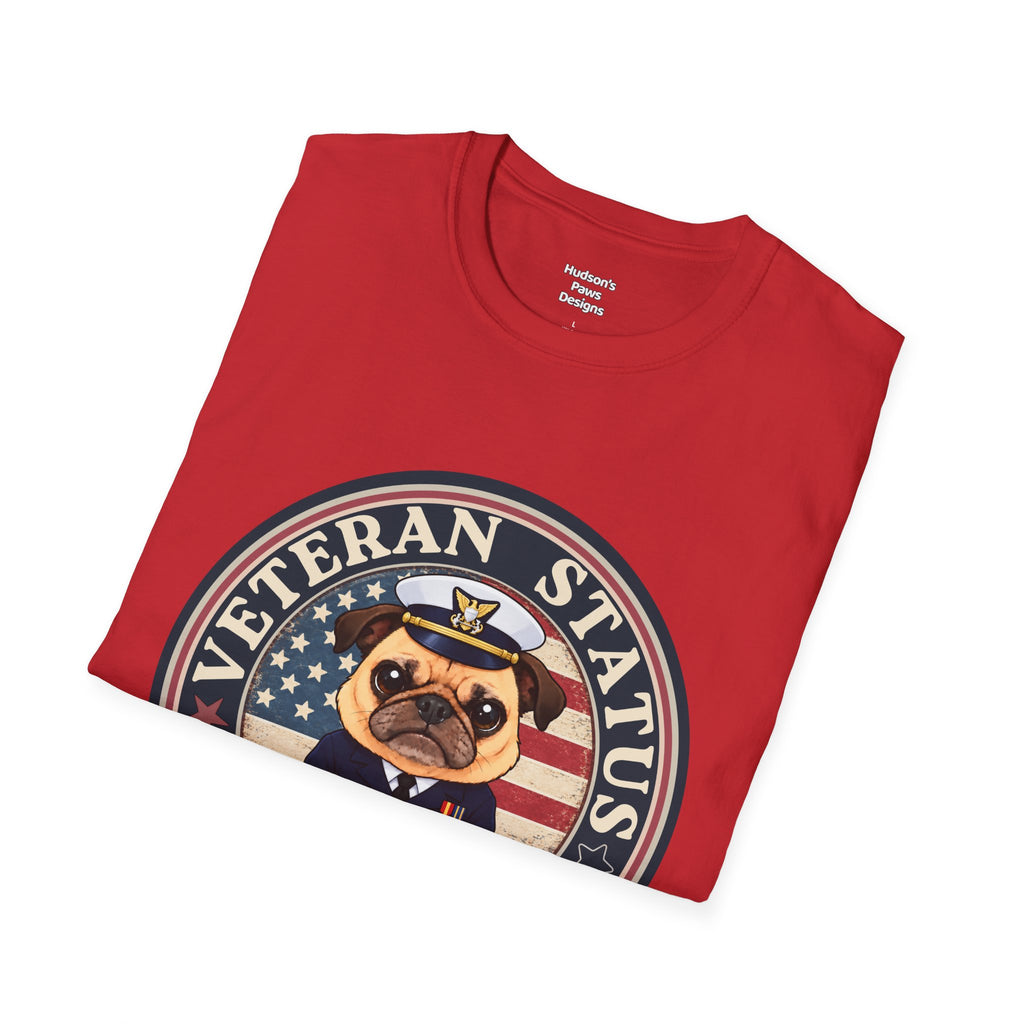 Coast Guard Veteran Status Grumpy Pug T-Shirt – Funny U.S. Coast Guard Veteran Shirt