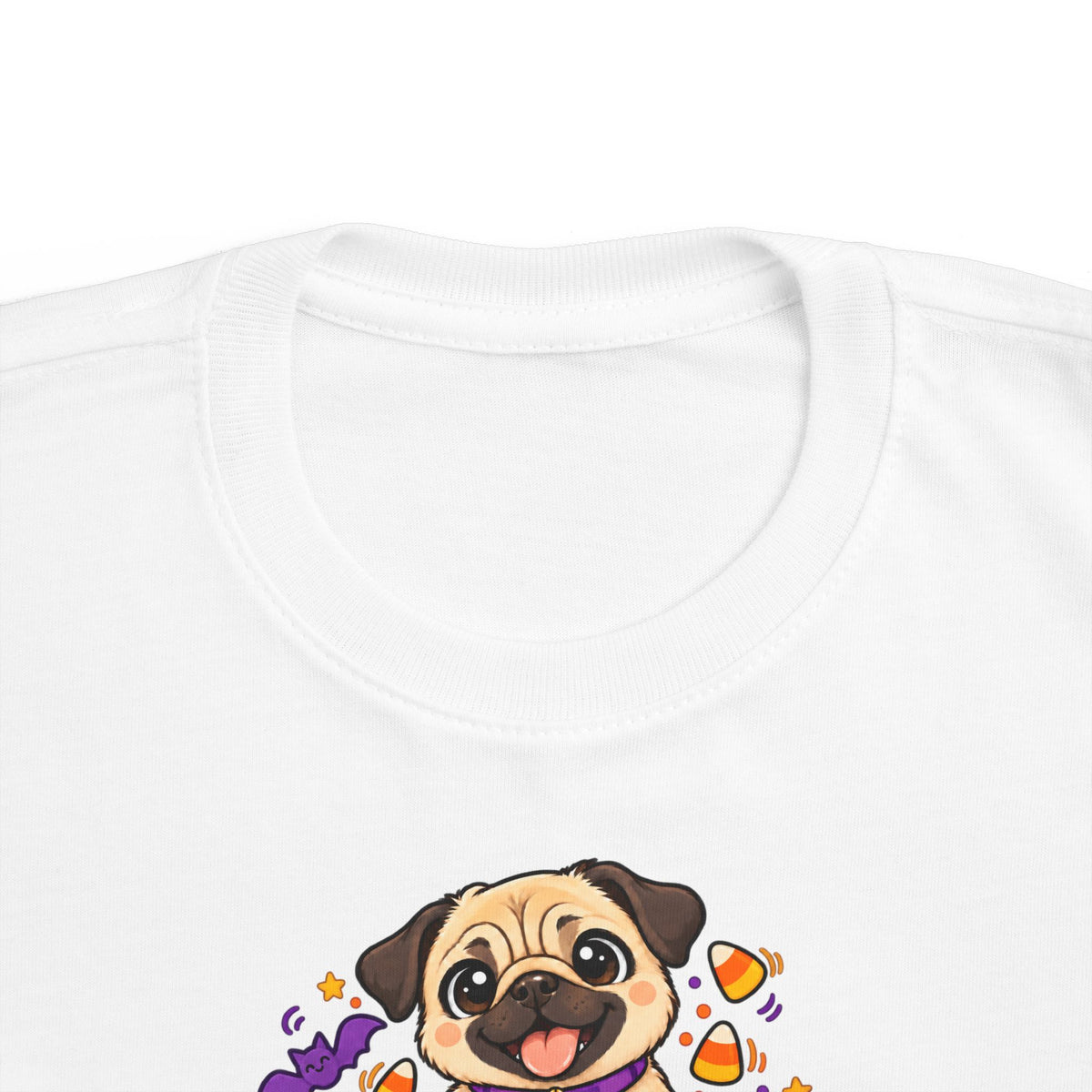 Toddler Tee | Daddy's Lil' Pumpkin | Cute Pug Halloween Shirt