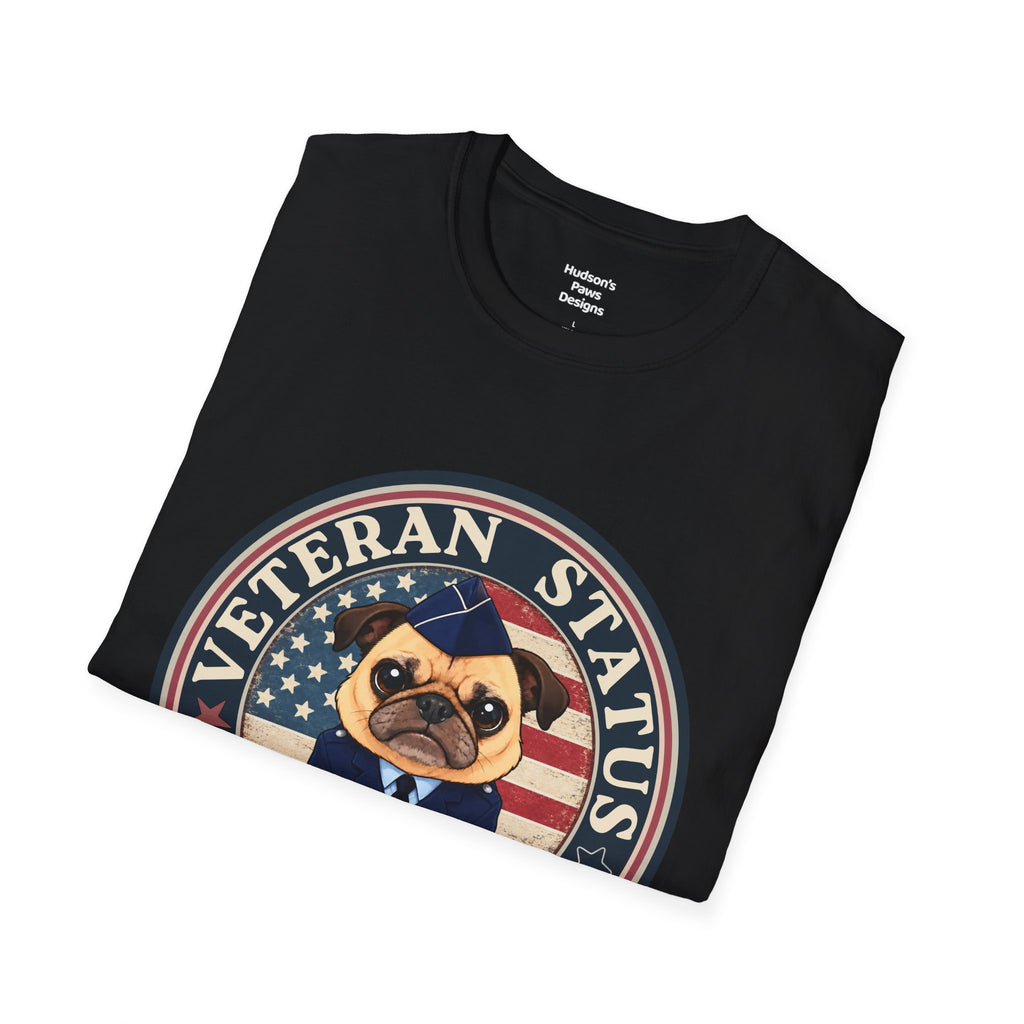 Air Force Veteran Status Grumpy Pug T-Shirt – Funny U.S. Air Force Veteran Shirt