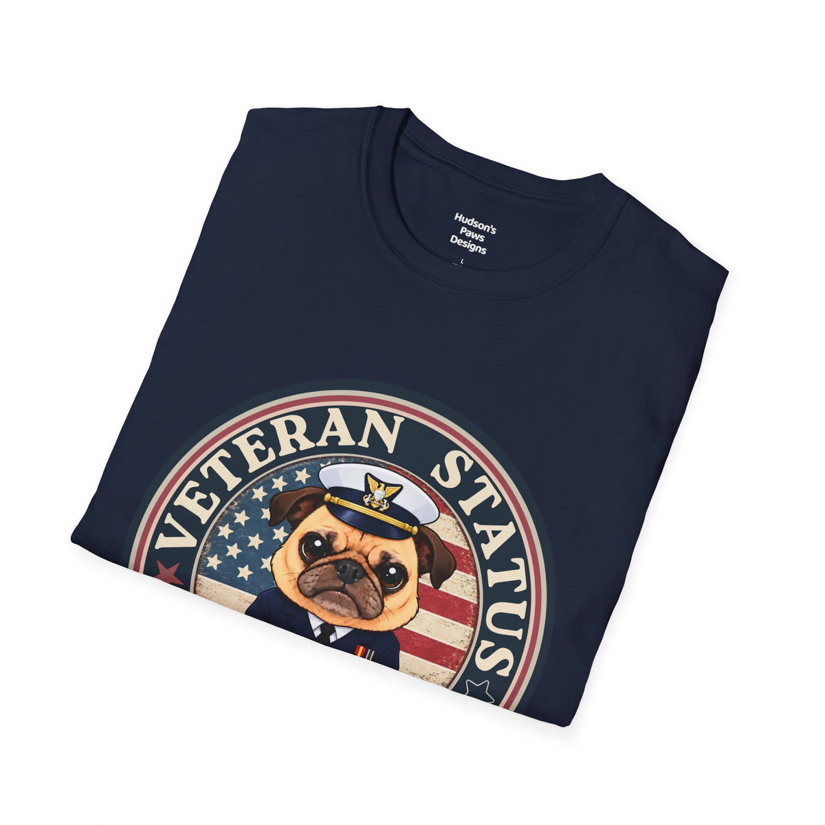 Coast Guard Veteran Status Grumpy Pug T-Shirt – Funny U.S. Coast Guard Veteran Shirt