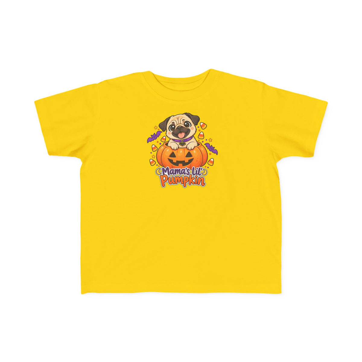 Toddler Halloween Tee  | Mama's Lil' Pumpkin | Cute Pug Halloween Shirt