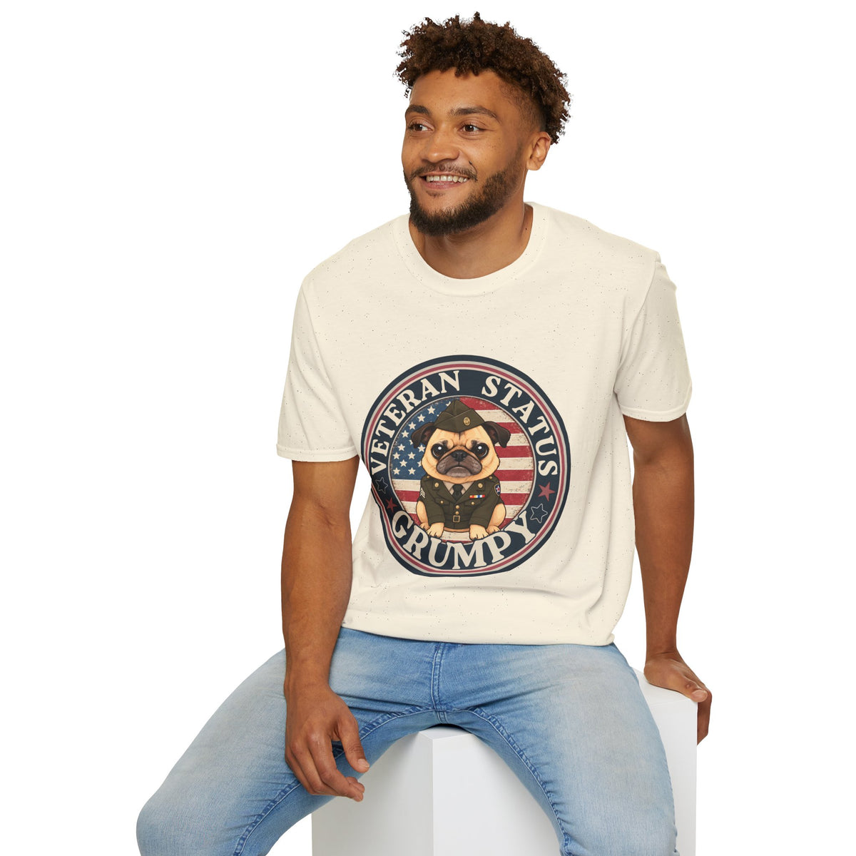 Army Veteran Status Grumpy Pug T-Shirt – Funny U.S. Army Veteran Shirt