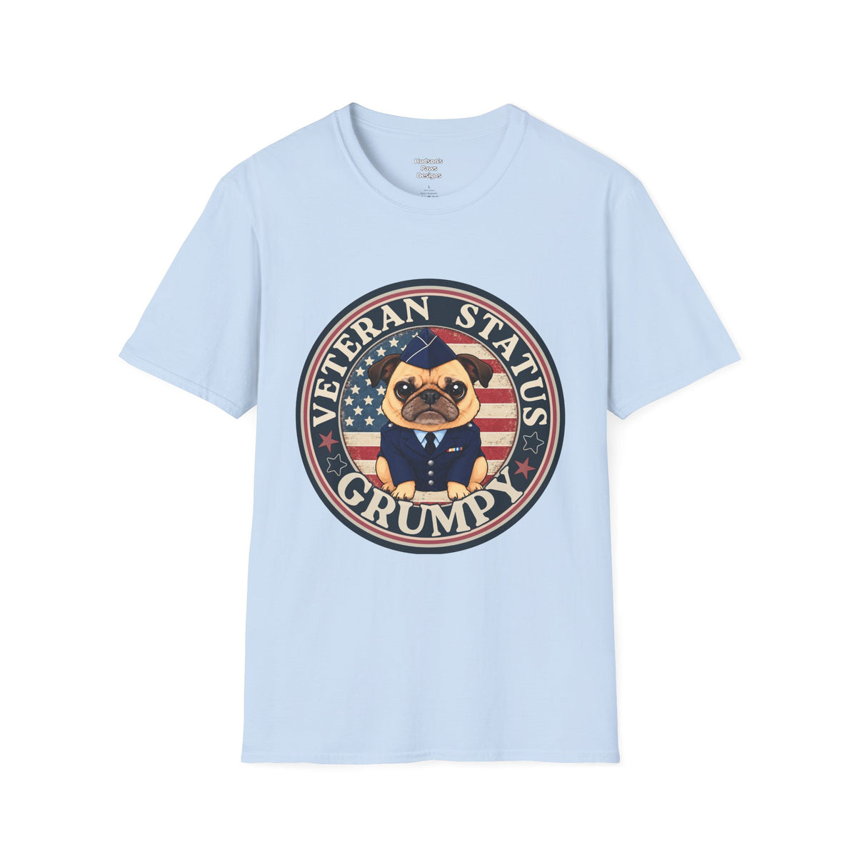 Air Force Veteran Status Grumpy Pug T-Shirt – Funny U.S. Air Force Veteran Shirt
