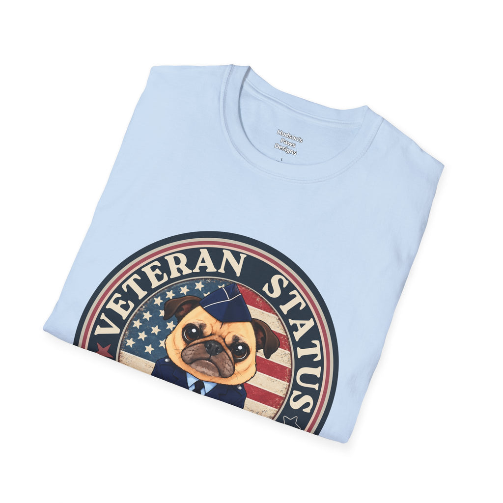 Air Force Veteran Status Grumpy Pug T-Shirt – Funny U.S. Air Force Veteran Shirt