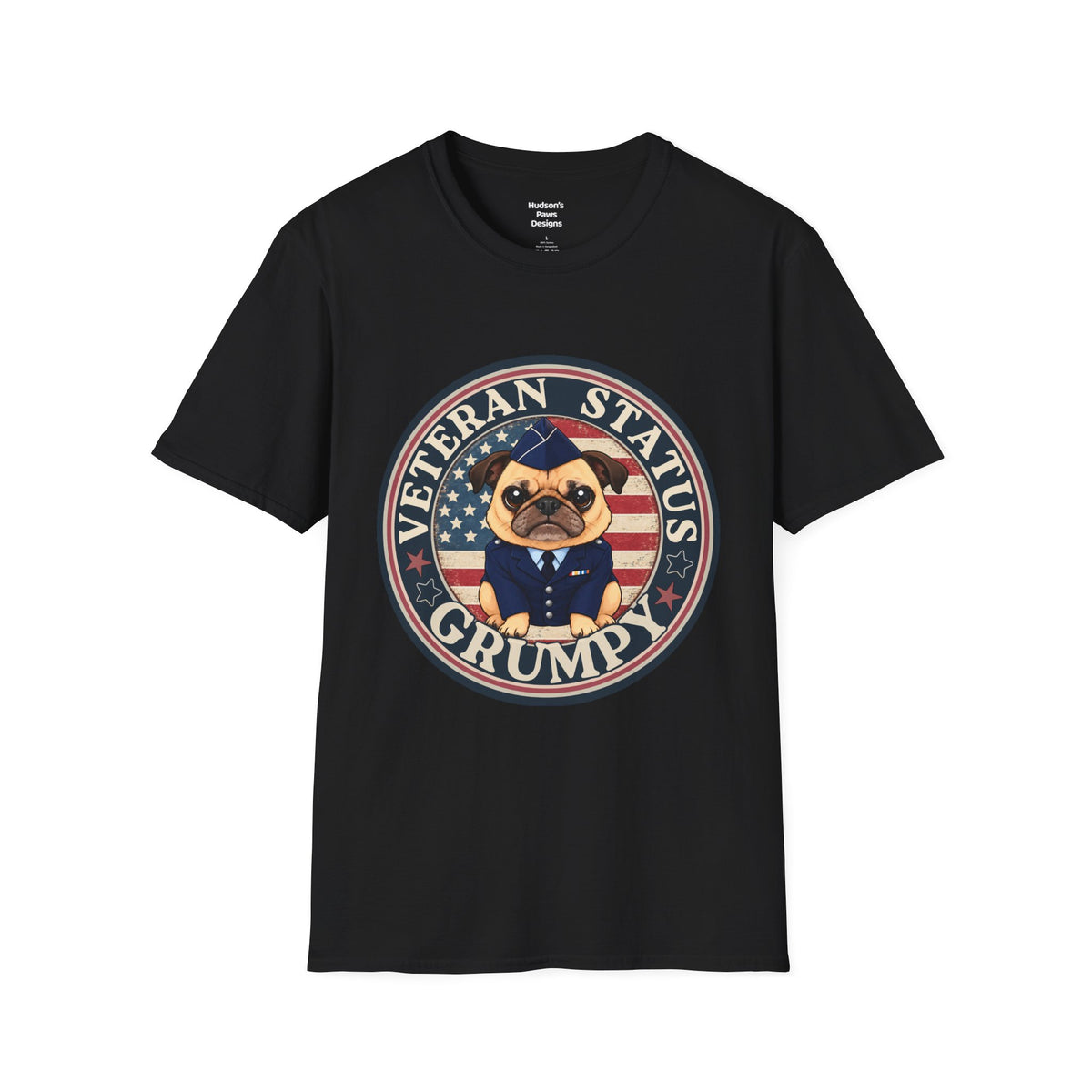 Air Force Veteran Status Grumpy Pug T-Shirt – Funny U.S. Air Force Veteran Shirt