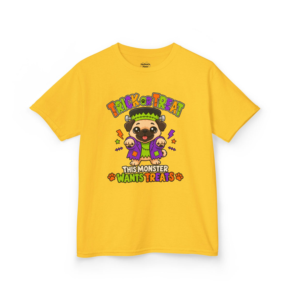 Kids Halloween T‑Shirt — This Monster Wants Treats | Halloween Trick-or-Treat Tee