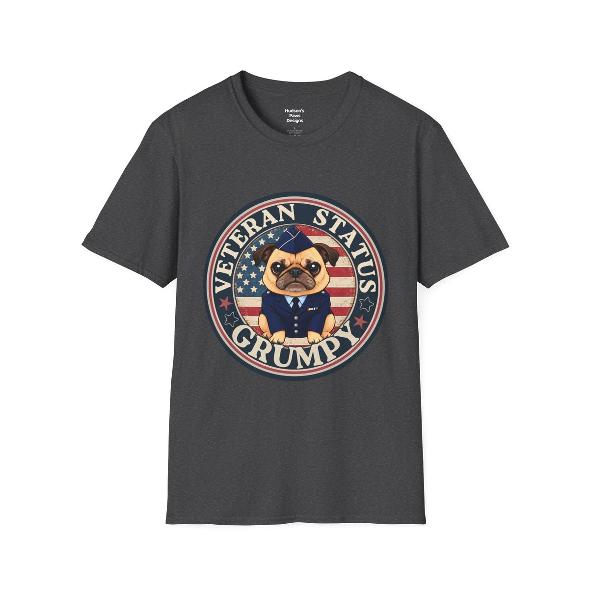 Air Force Veteran Status Grumpy Pug T-Shirt – Funny U.S. Air Force Veteran Shirt