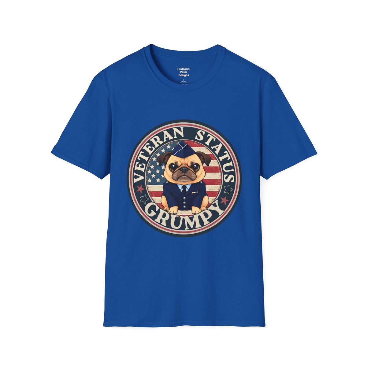 Air Force Veteran Status Grumpy Pug T-Shirt – Funny U.S. Air Force Veteran Shirt