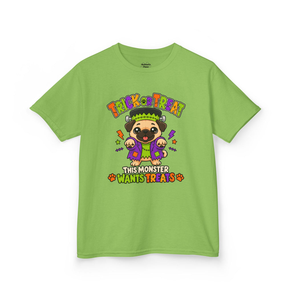 Kids Halloween T‑Shirt — This Monster Wants Treats | Halloween Trick-or-Treat Tee