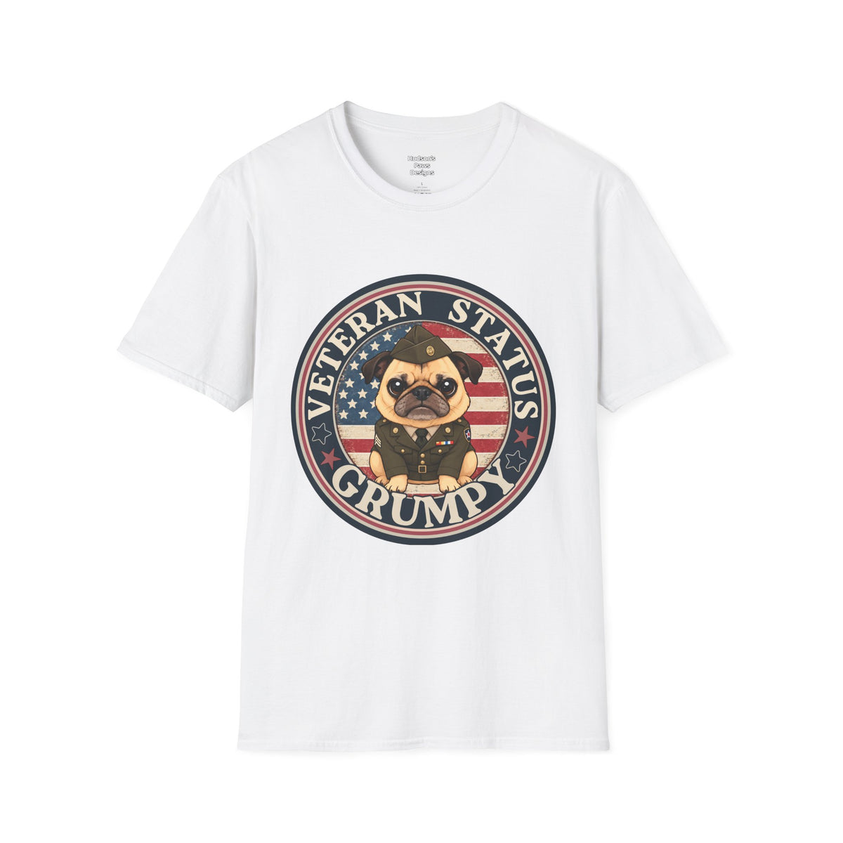 Army Veteran Status Grumpy Pug T-Shirt – Funny U.S. Army Veteran Shirt