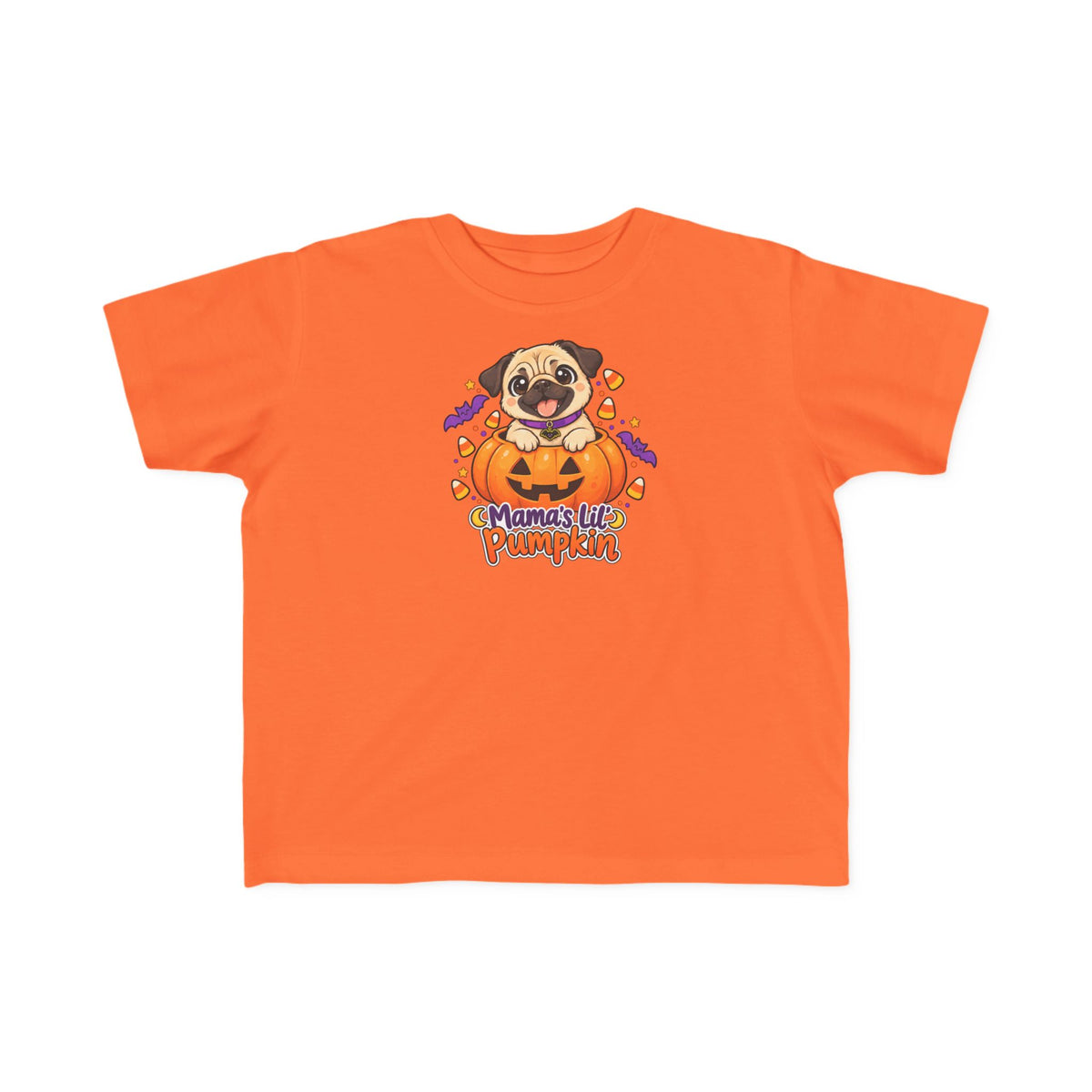 Toddler Halloween Tee  | Mama's Lil' Pumpkin | Cute Pug Halloween Shirt