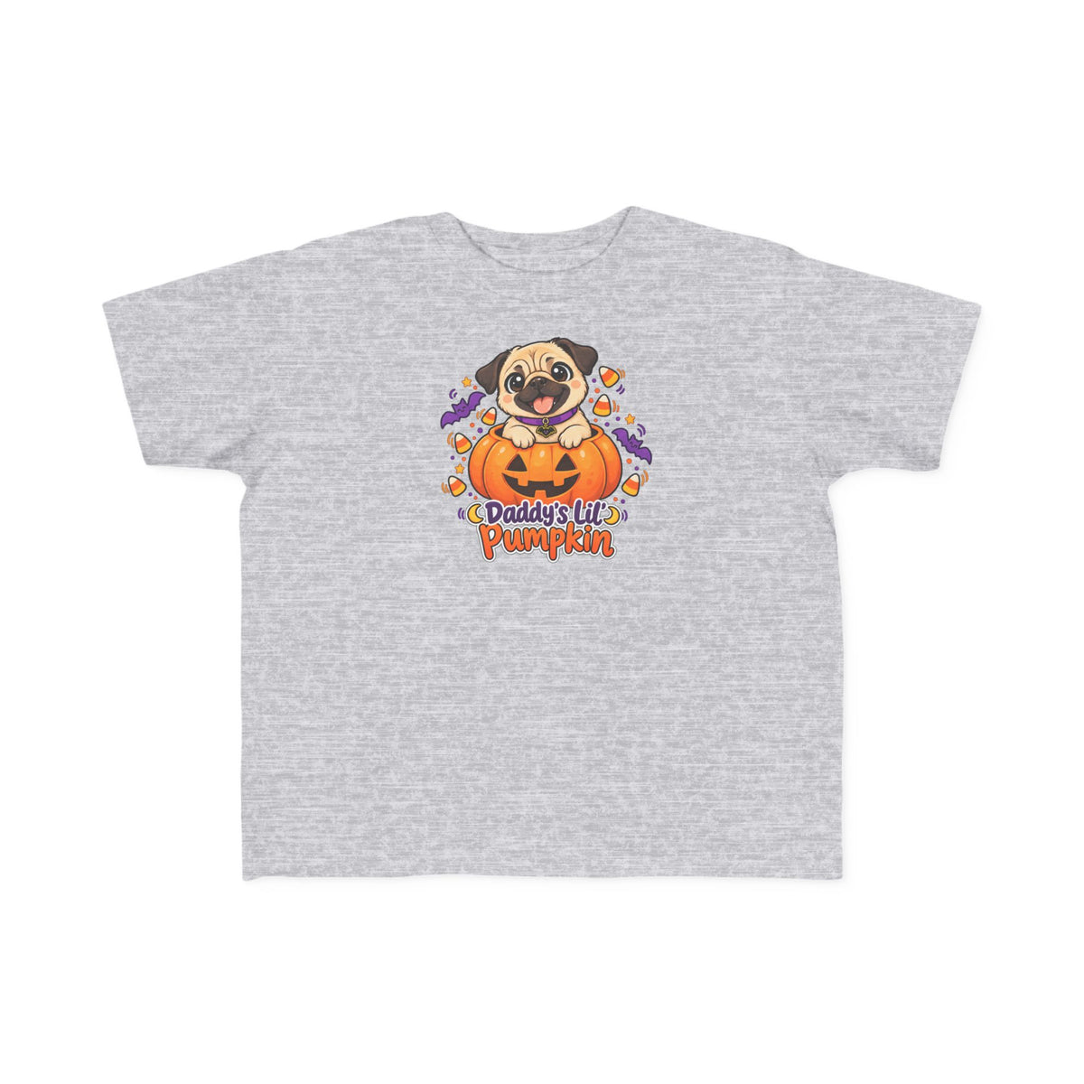 Toddler Tee | Daddy's Lil' Pumpkin | Cute Pug Halloween Shirt