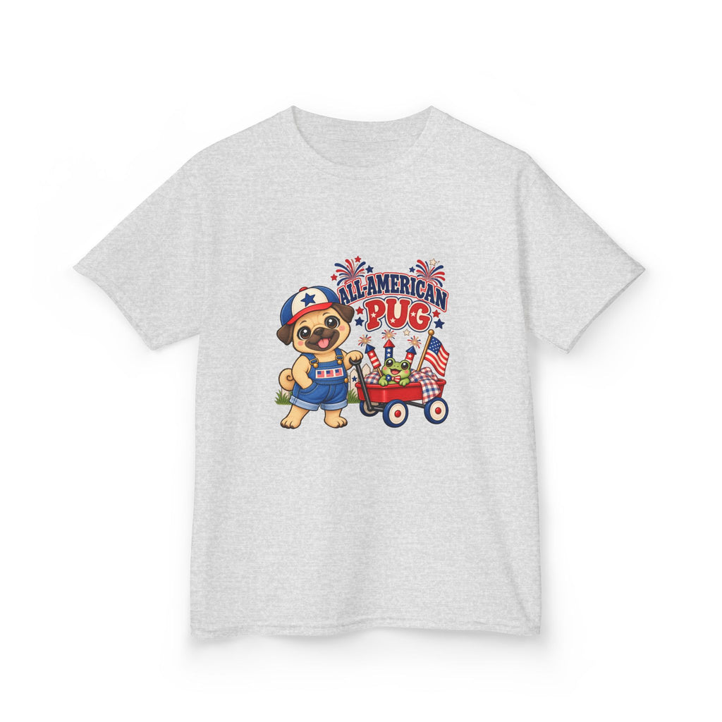 All-American Pug Kid's T-Shirt – Patriotic Kids Americana Shirt